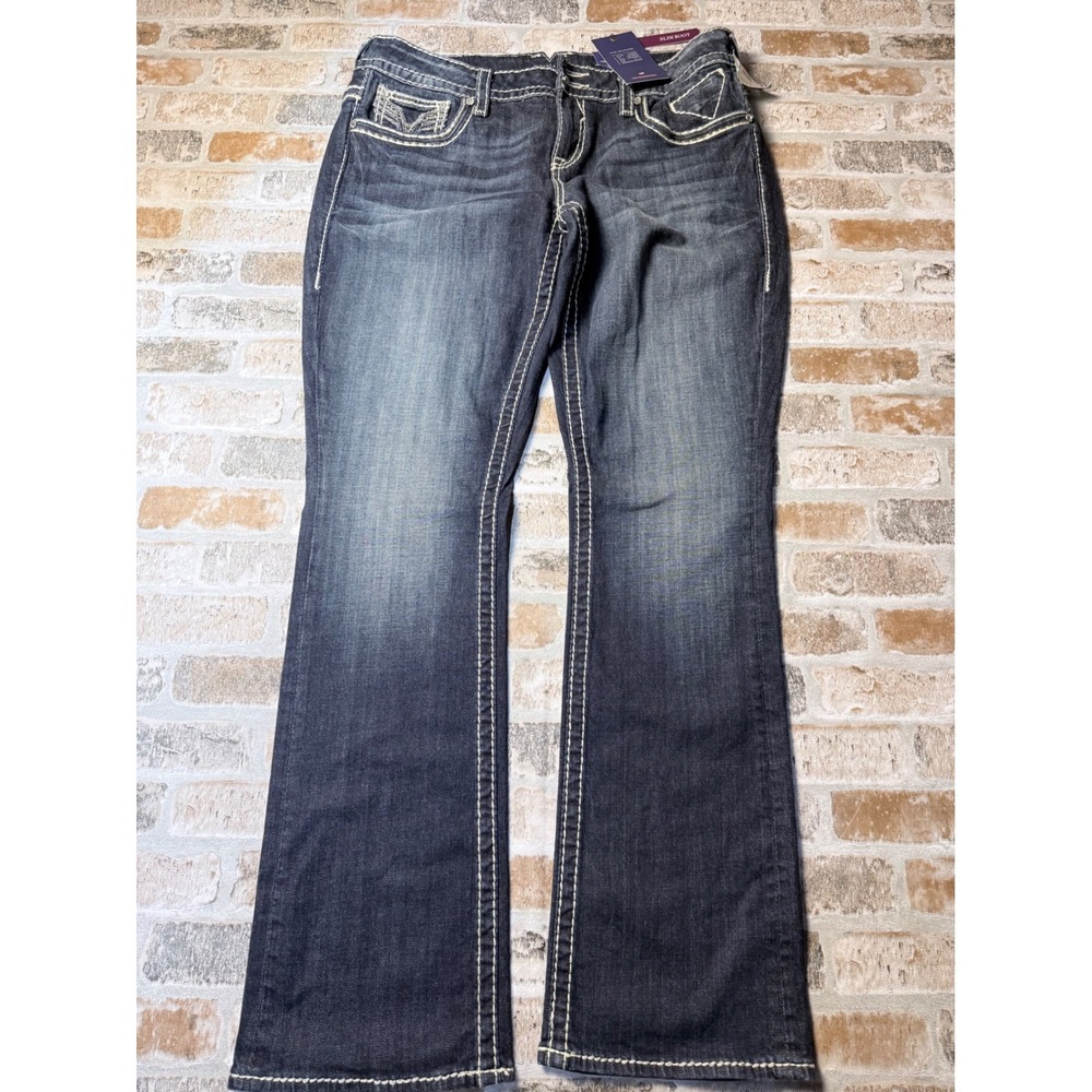 Women’s Dark Wash Bootcut Jeans - Unbranded
